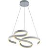 Trio Leuchten Francis 371310131 - Lampadario a sospensione, in metallo bianco opaco, con LED da 52 Watt, interruttore dimmer