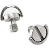 Gissroys 2 viti ad anello a D in acciaio inox da 1/4 di pollice adatte per treppiede e monopiede per fotocamera DSLR