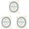 D'Addario EJ62 Set 80/20 Bronze per Mandolino, Tensione Bassa, 10-34 (Confezione da 3)