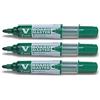 Pilot V Boardmaster Begreen - Set di 3 evidenziatori, colore: Verde