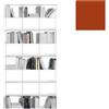KRIPTONITE libreria da parete KROSSING 100 x H 200 cm - 9x04M10H+64x04T25H