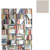 KRIPTONITE libreria da parete KROSSING 133 x H 200 cm - 05X4BE+7x05Y4BE