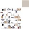KRIPTONITE libreria da parete KROSSING 200 x H 200 cm - 9x04M20E+112x04T25E
