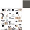 KRIPTONITE libreria da parete KROSSING 200 x H 200 cm - 9x04M20F+112x04T25F