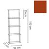 KRIPTONITE libreria da parete KROSSING 34 x H 100 cm - 5x04M03H+16x04T25H