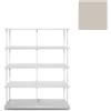 KRIPTONITE libreria da parete KROSSING MAXI H 109 cm con base per appoggio a terra - 1x07B10E+4x07M10E+24x07T26E