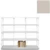 KRIPTONITE libreria da parete KROSSING MAXI H 109 cm con base per appoggio a terra - 1x07B15E+4x07M15E+32x07T26E