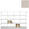 KRIPTONITE libreria da parete KROSSING MAXI H 109 cm con base per appoggio a terra - 1x07B20E+4x07M20E+40x07T26E