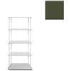 KRIPTONITE libreria da parete KROSSING MAXI H 109 cm con base per appoggio a terra - 1x07B05G+4x07M05G+16x07T26G