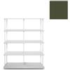 KRIPTONITE libreria da parete KROSSING MAXI H 109 cm con base per appoggio a terra - 1x07B10G+4x07M10G+24x07T26G