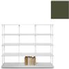 KRIPTONITE libreria da parete KROSSING MAXI H 109 cm con base per appoggio a terra - 1x07B15G+4x07M15G+32x07T26G