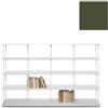 KRIPTONITE libreria da parete KROSSING MAXI H 109 cm con base per appoggio a terra - 1x07B20G+4x07M20G+40x07T26G