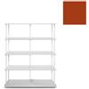 KRIPTONITE libreria da parete KROSSING MAXI H 109 cm con base per appoggio a terra - 1x07B10H+4x07M10H+24x07T26H