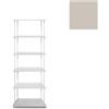 KRIPTONITE libreria da parete KROSSING MAXI H 135 cm con base per appoggio a terra - 1x07B05E+5x07M05E+20x07T26E