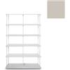 KRIPTONITE libreria da parete KROSSING MAXI H 135 cm con base per appoggio a terra - 1x07B10E+5x07M10E+30x07T26E