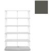 KRIPTONITE libreria da parete KROSSING MAXI H 135 cm con base per appoggio a terra - 1x07B10F+5x07M10F+30x07T26F