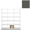KRIPTONITE libreria da parete KROSSING MAXI H 135 cm con base per appoggio a terra - 1x07B15F+5x07M15F+40x07T26F