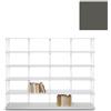 KRIPTONITE libreria da parete KROSSING MAXI H 135 cm con base per appoggio a terra - 1x07B20F+5x07M20F+50x07T26F