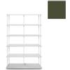 KRIPTONITE libreria da parete KROSSING MAXI H 135 cm con base per appoggio a terra - 1x07B10G+5x07M10G+30x07T26G