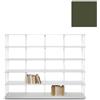 KRIPTONITE libreria da parete KROSSING MAXI H 135 cm con base per appoggio a terra - 1x07B20G+5x07M20G+50x07T26G