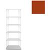 KRIPTONITE libreria da parete KROSSING MAXI H 135 cm con base per appoggio a terra - 1x07B05H+5x07M05H+20x07T26H