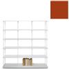 KRIPTONITE libreria da parete KROSSING MAXI H 135 cm con base per appoggio a terra - 1x07B15H+5x07M15H+40x07T26H