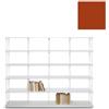 KRIPTONITE libreria da parete KROSSING MAXI H 135 cm con base per appoggio a terra - 1x07B20H+5x07M20H+50x07T26H