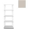 KRIPTONITE libreria da parete KROSSING MAXI H 137 cm con base per appoggio a terra - 1x07B05E+4x07M05E+16x07T33E