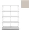 KRIPTONITE libreria da parete KROSSING MAXI H 137 cm con base per appoggio a terra - 1x07B10E+4x07M10E+24x07T33E