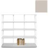 KRIPTONITE libreria da parete KROSSING MAXI H 137 cm con base per appoggio a terra - 1x07B15E+4x07M15E+32x07T33E