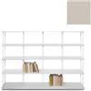KRIPTONITE libreria da parete KROSSING MAXI H 137 cm con base per appoggio a terra - 1x07B20E+4x07M20E+40x07T33E