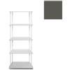 KRIPTONITE libreria da parete KROSSING MAXI H 137 cm con base per appoggio a terra - 1x07B05F+4x07M05F+16x07T33F