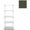 KRIPTONITE libreria da parete KROSSING MAXI H 137 cm con base per appoggio a terra - 1x07B05G+4x07M05G+16x07T33G