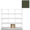 KRIPTONITE libreria da parete KROSSING MAXI H 137 cm con base per appoggio a terra - 1x07B15G+4x07M15G+32x07T33G