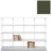 KRIPTONITE libreria da parete KROSSING MAXI H 137 cm con base per appoggio a terra - 1x07B20G+4x07M20G+40x07T33G