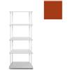 KRIPTONITE libreria da parete KROSSING MAXI H 137 cm con base per appoggio a terra - 1x07B05H+4x07M05H+16x07T33H