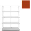 KRIPTONITE libreria da parete KROSSING MAXI H 137 cm con base per appoggio a terra - 1x07B10H+4x07M10H+24x07T33H