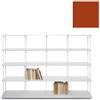 KRIPTONITE libreria da parete KROSSING MAXI H 137 cm con base per appoggio a terra - 1x07B20H+4x07M20H+40x07T33H
