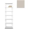 KRIPTONITE libreria da parete KROSSING MAXI H 161 cm con base per appoggio a terra - 1x07B05E+6x07M05E+24x07T26E