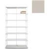 KRIPTONITE libreria da parete KROSSING MAXI H 161 cm con base per appoggio a terra - 1x07B10E+6x07M10E+36x07T26E