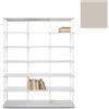 KRIPTONITE libreria da parete KROSSING MAXI H 161 cm con base per appoggio a terra - 1x07B15E+6x07M15E+48x07T26E