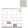 KRIPTONITE libreria da parete KROSSING MAXI H 161 cm con base per appoggio a terra - 1x07B20E+6x07M20E+60x07T26E