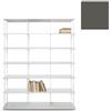 KRIPTONITE libreria da parete KROSSING MAXI H 161 cm con base per appoggio a terra - 1x07B15F+6x07M15F+48x07T26F