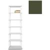 KRIPTONITE libreria da parete KROSSING MAXI H 161 cm con base per appoggio a terra - 1x07B05G+6x07M05G+24x07T26G