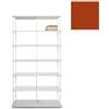 KRIPTONITE libreria da parete KROSSING MAXI H 161 cm con base per appoggio a terra - 1x07B10H+6x07M10H+36x07T26H