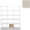 KRIPTONITE libreria da parete KROSSING MAXI H 170 cm con base per appoggio a terra - 1x07B15E+5x07M15E+40x07T33E
