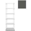 KRIPTONITE libreria da parete KROSSING MAXI H 170 cm con base per appoggio a terra - 1x07B05F+5x07M05F+20x07T33F
