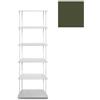 KRIPTONITE libreria da parete KROSSING MAXI H 170 cm con base per appoggio a terra - 1x07B05G+5x07M05G+20x07T33G
