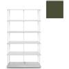 KRIPTONITE libreria da parete KROSSING MAXI H 170 cm con base per appoggio a terra - 1x07B10G+5x07M10G+30x07T33G