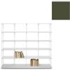 KRIPTONITE libreria da parete KROSSING MAXI H 170 cm con base per appoggio a terra - 1x07B20G+5x07M20G+50x07T33G
